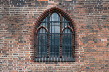 gothic window  - old church building exterior
