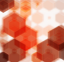 Yellow orange brown abstract background polygon