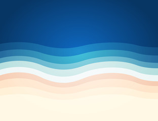 Beach abstract background, vector, illustration.