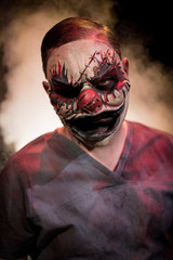 Evil Boss Clown. Halloween and Horror Character