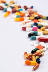 Pills and medication.