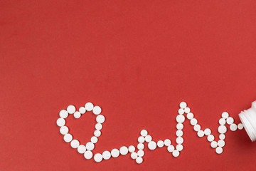 Pills and medication.