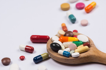 Pills and medication.