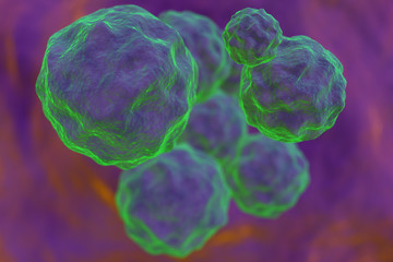 Radiactive microscopic particles