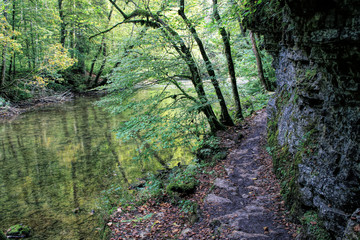 Black Forest hiking trail through the Wutachschlucht, Germany