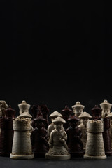 Asian chess pieces