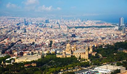 Historical neighbourhoods of Barcelona, view above