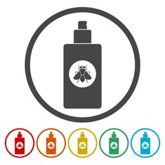 Spray Can Icons set Flat Graphic Design - Illustration 