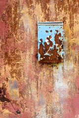 Abandoned Old Rusty Metal Postbox