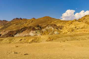 Desert highway to Death Valley National Park