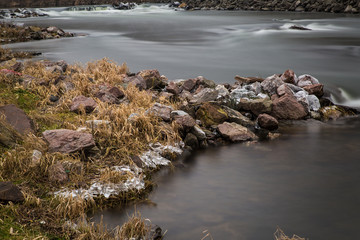On the rushing river