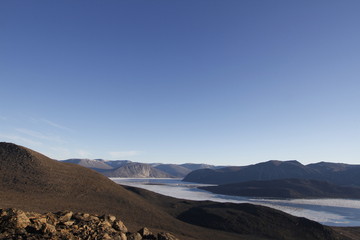 View of the inlet near Qikiqtarjuaq, Broughton Island, Baffin Region