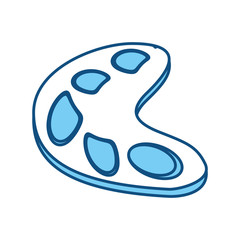 Paint palette isolated