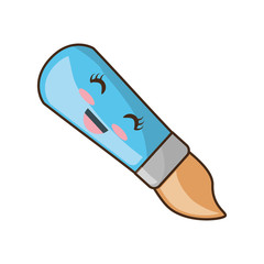 Cute paint brush cartoon