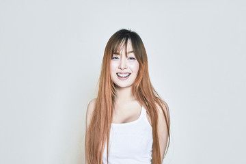 Fototapeta premium portrait of Happy asian woman