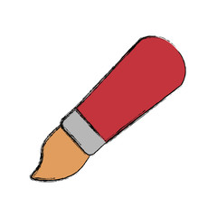 Cute paint brush cartoon