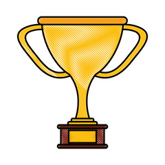 Golden trophy design