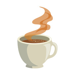 Delicious cup of coffee icon vector illustration graphic design