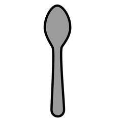 spoon food cartoon icon vector illustration graphic design