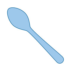 spoon food cartoon icon vector illustration graphic design