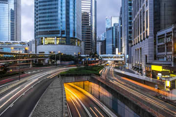 urban traffic view in modern city of China.