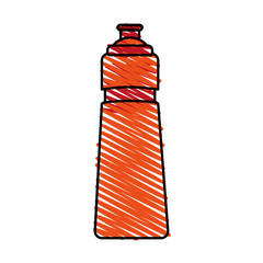Sport water bottle vector illustration