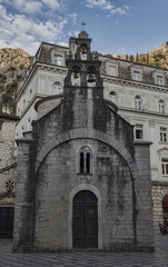 Fototapeta na wymiar Church of St. Luke in the center of Kotor