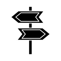 arrow road sign icon