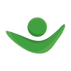 Abstract human figure with hand raised icon over white background colorful design vector illustration