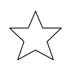 Fototapeta premium star icon over white background vector illustration
