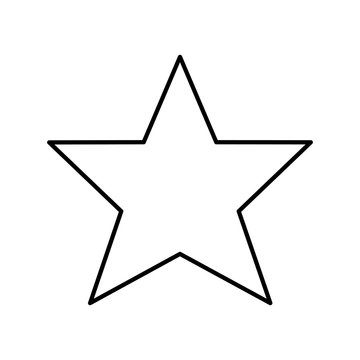 star icon over white background vector illustration