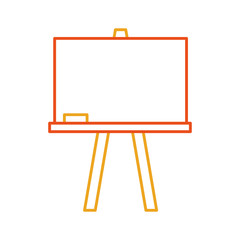 chalkboard school isolated icon vector illustration design