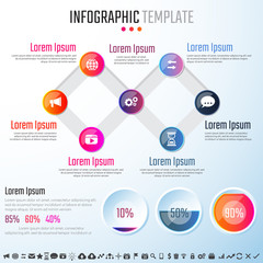 Fototapeta na wymiar Infographics Design Template