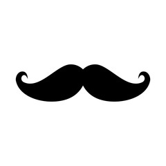 Vintage male mustache icon vector illustration graphic design