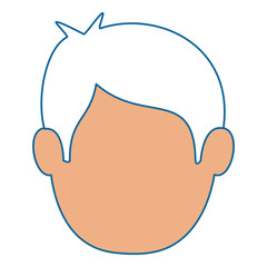 Young man cartoon icon vector illustration graphic design