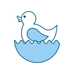 rubber duck toy icon vector illustration design