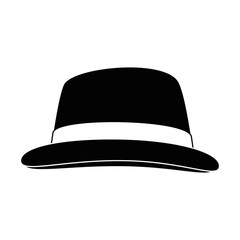 hat icon over white background vector illustration