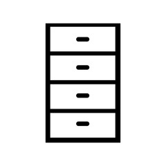 wooden drawer isolated icon vector illustration design