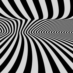 Pattern with optical illusion. Abstract background. 3D vector illustration.