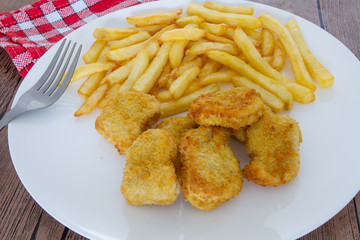 nuggets et frites