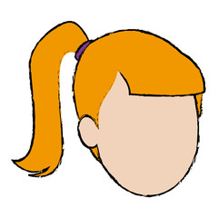 young woman female business office people