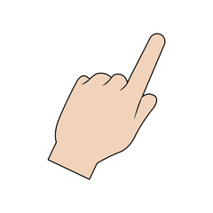 hand pointing cursor finger symbol
