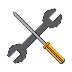 screwdriver and spanner tool support repair