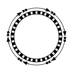 Decorative arrows boho style vector illustration design