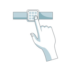 hand touch smart watch wearable technology device electronic