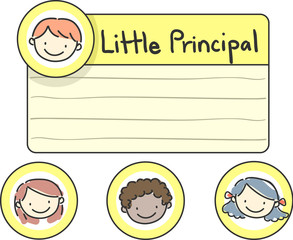 Stickman Kids Little Principal Label