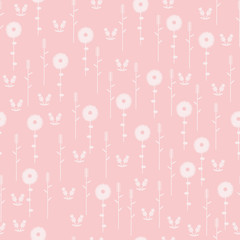 Seamless pattern with floral ornament. Vector