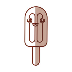 Delicious frozen palette kawaii character vector illustration design