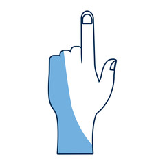 Obraz premium human hand pointing finger touch concept