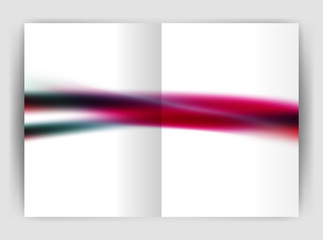 Blurred wave line. Business annual report abstract background